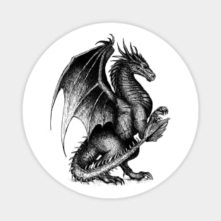 Majestic heraldic Dragon Magnet